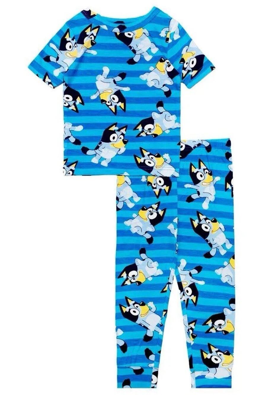 AME Bluey Print Toddler Short Sleeve Two-Piece Pajama Set